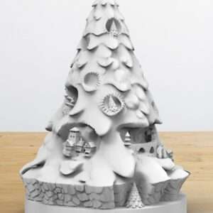 Kerstboom kunst 15cm hoog