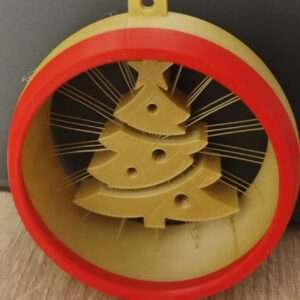 Kerstbal open 9cm - Kerstversiering kerstboom