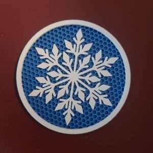 Onderzetters Sneeuwvlok Kristal 4 stuks