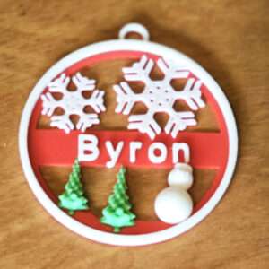 Kerstbal met Naam – Naam Aanpasbaar