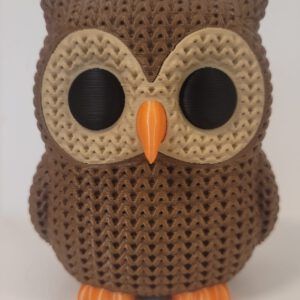 Uil Poppetje – Bruin & Oranje